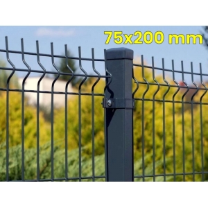 Panele ogrodzeniowe 250cm/123cm/3mm - 75x200mm - antracyt , brązowe , czarne , szare , zielone