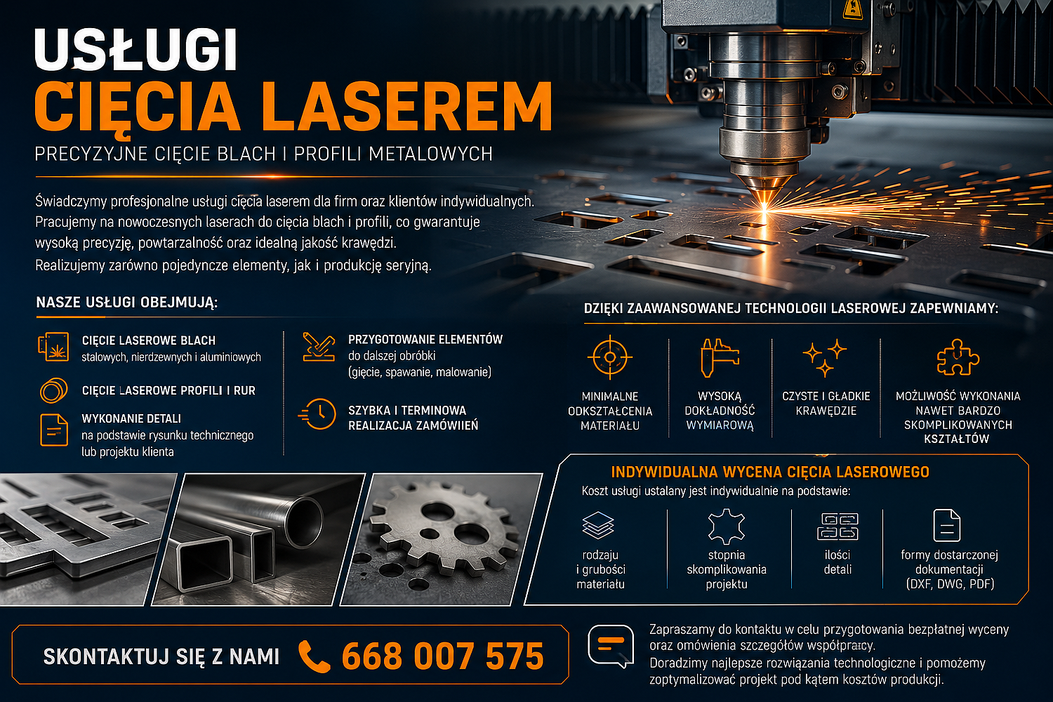 Usługa cięcia laserem